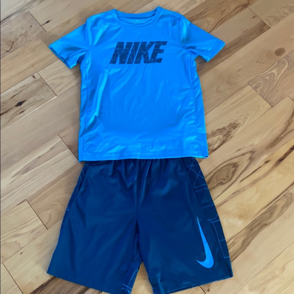 Boys Nike shorts outfit.
